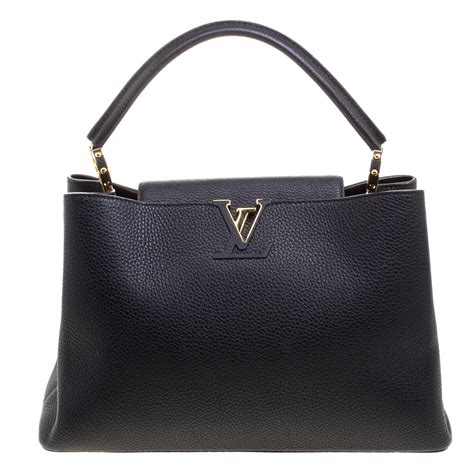 louis vuitton galet taurillon leather capucines mm bag|capucines mm handbags.